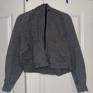 LULULEMON SCUBA CROPPED FULL ZIP SCUBA SIZE M/L